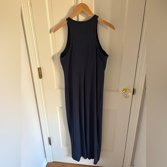 Athleta Sleeveless Navy Midi Tank Dress - Picture 7 of 8